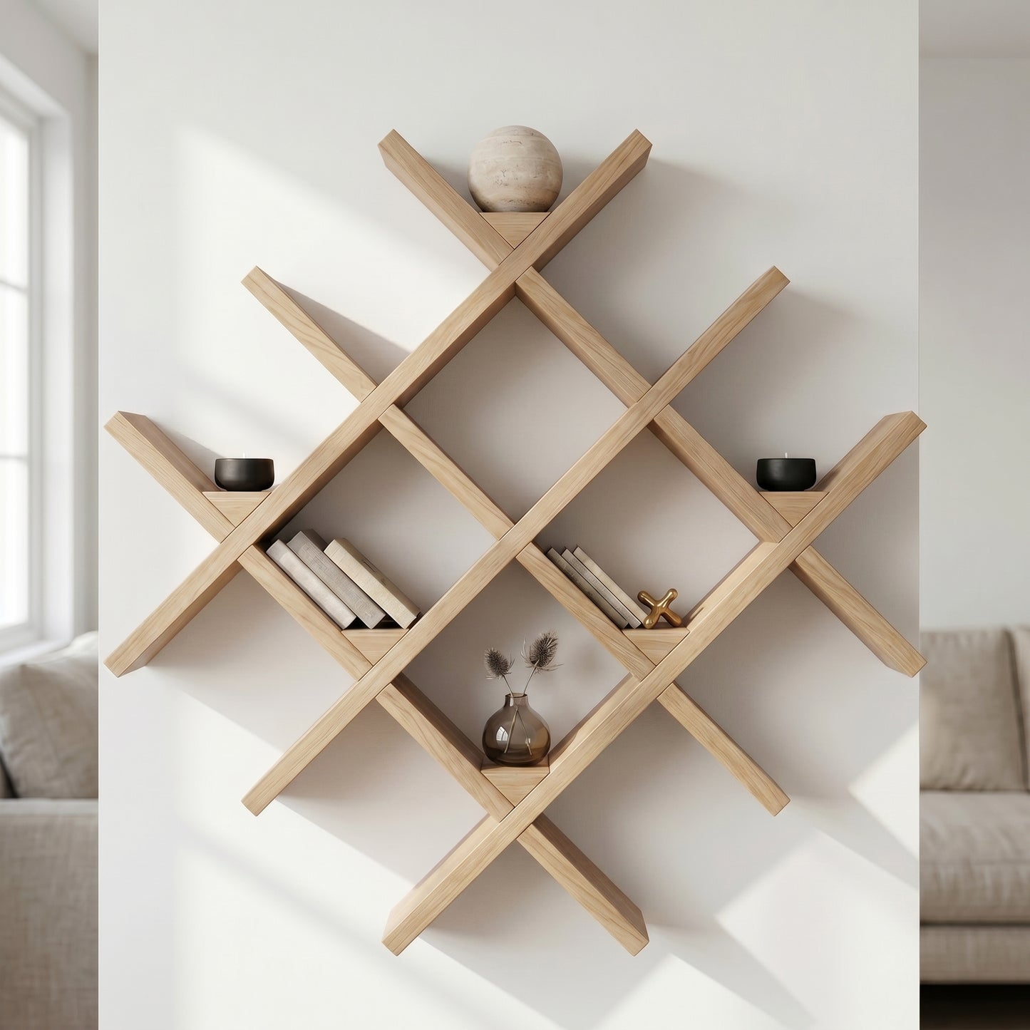 Lattice Diamond Shelf